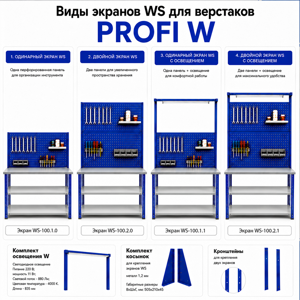 Верстак Garage №114 (Garage №112, экран WS-100)