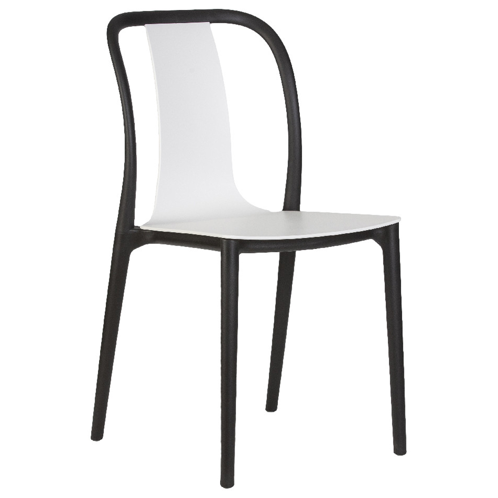 Стул обеденный DOBRIN ADAM LMZL-PP669 черный/белый