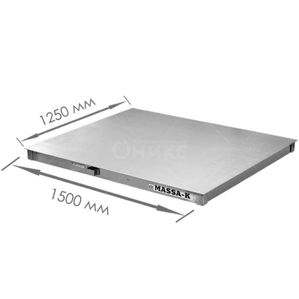 Модуль взвешивающий 4D-P.S-15/10 - 1000, платформа 1500*1000мм, 1000 кг., нержавеющая сталь