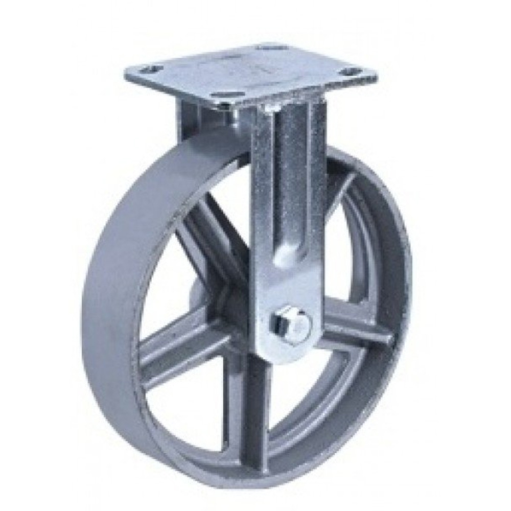 Колесная опора d150 неповоротное, чугун со спицами Fcs 63 (1131152) г\п 600 кг