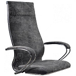 Каркас кресла МЕТТА L 1m 42/K118  (Велюр темно-серый/темно-серый)