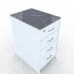 А-707.60 Топ к тумбе АТ-07 для столов 60 см., 440*600*22мм. (Дуб венге)