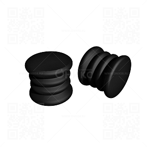 GS Заглушки для перекладины GS (2шт.) (Черный)