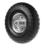 PR 1800(20)  Колесо d 250 пневмо (3.50-4) (20мм) несимметричное, оцинков. обод