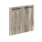 Двери низкие 2шт. MLD 42-2 844х18х765 MORRIS (Дуб Базель/Венге Магия)