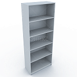 А-306 Стеллаж открытый, 4 полки, 770*370*2000мм. (Серый)