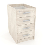 АТ-07 Каркас тумбы приставной, 440*600*740мм. (Дуб молочный)