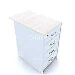 А-707 Топ к тумбе АТ-07 для столов 73 см., 440*730*22мм. (Дуб молочный)