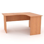 В-824П Стол эргономичный правый, 1380*1180*740мм. (ВС-824прав / ВК-824прав) (Ольха горская)