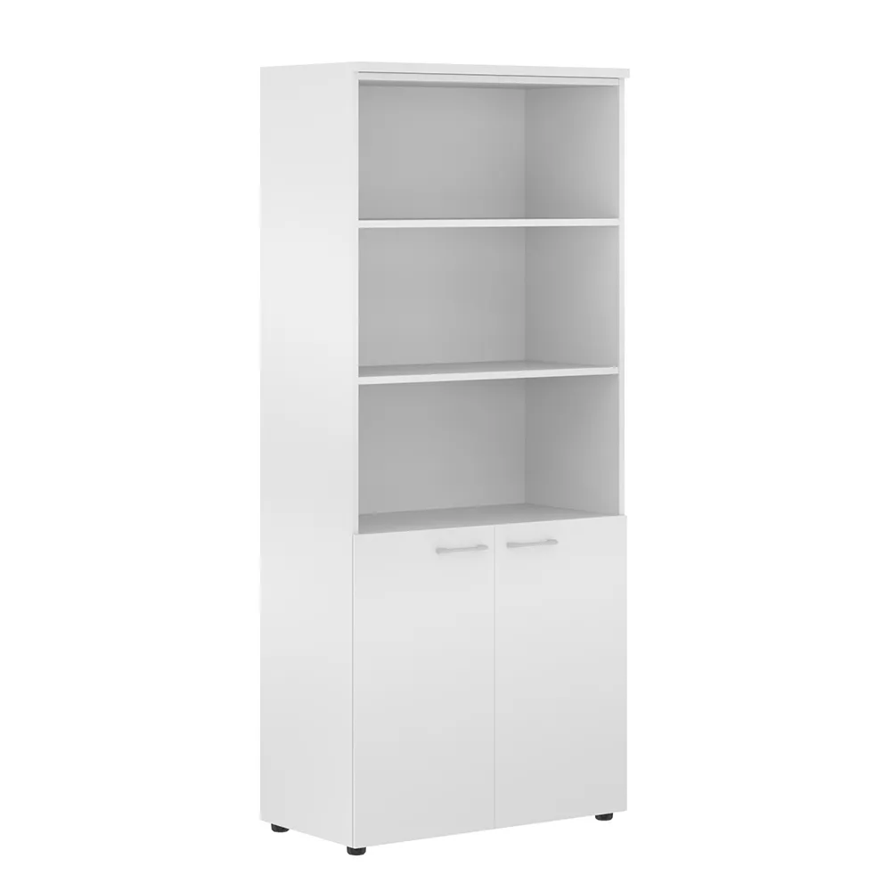XTEN Шкаф XHC 85.5 с 1 комплектом глухих малых дверей и топом 856х432х1955 (НАБОР) (Белый)