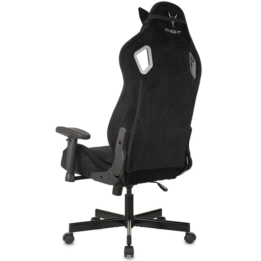 Кресло игровое Бюрократ Knight Outrider LTD черный Light-20 с подголов. крестов. металл