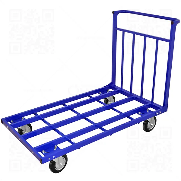 Тележка платформенная усиленная каркасная ТТ 10 800*1800 колеса d-200