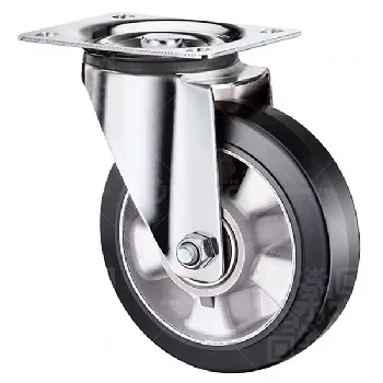 Колесная опора d150 поворотное, алюмин. обод, резина SCDL 63 HEAVY г\п 430 кг (12)