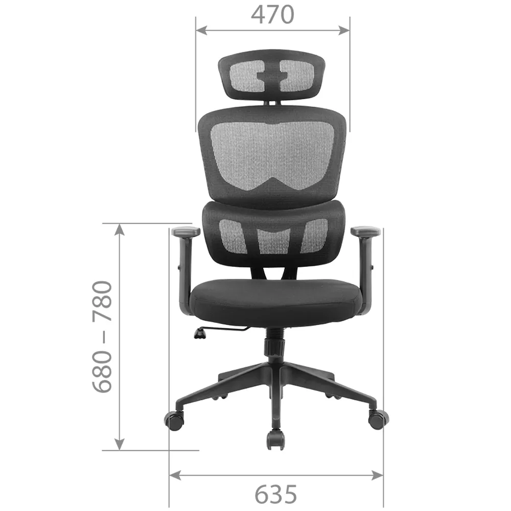 Кресло руководителя CHAIRMAN CH560 TW-01 черный 
