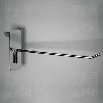 Крючок для решетки с планкой 100мм, d.5мм, хром FG290c\5