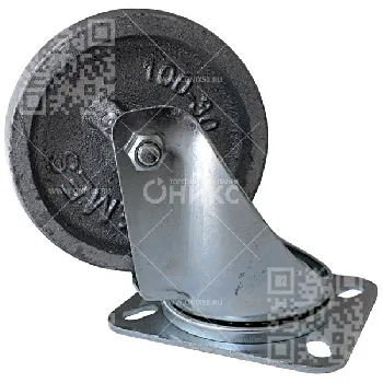Колесная опора d100 поворотное, чугун EM 01 VKV 100 г\п 140 кг