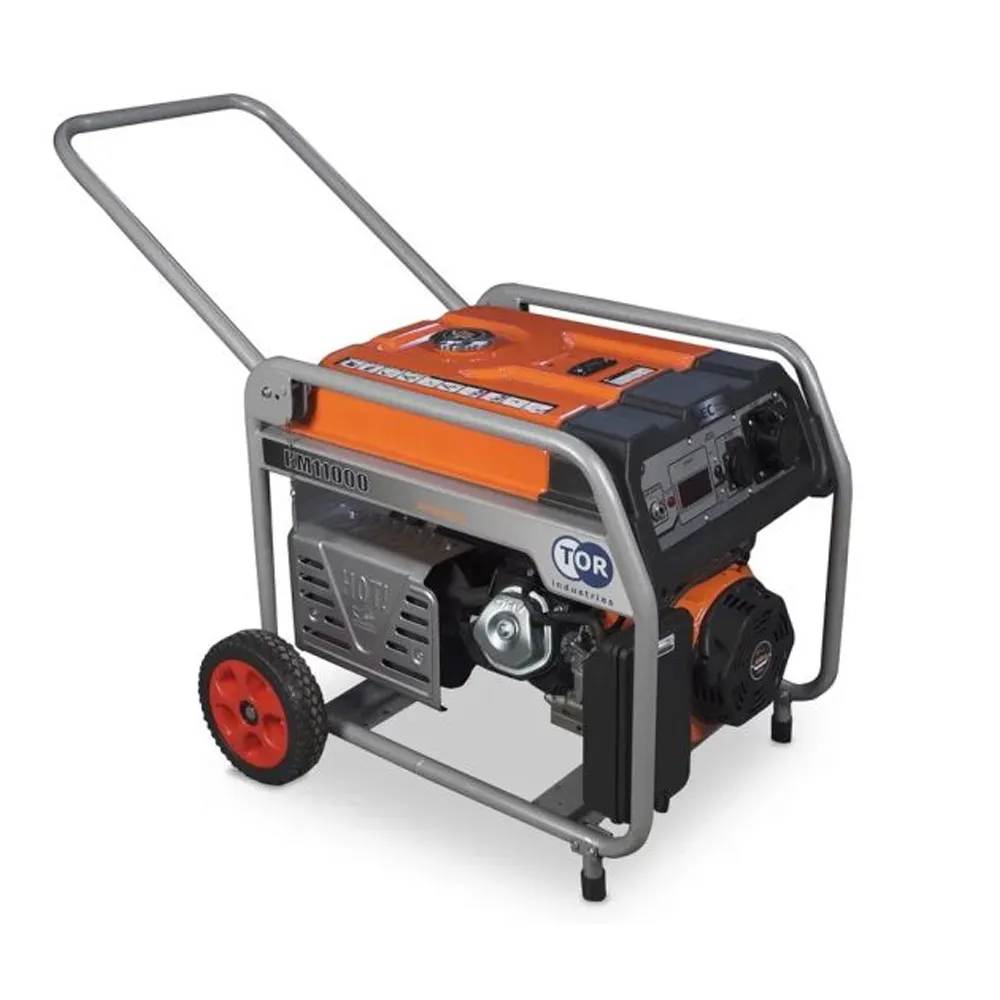 Генератор бензиновый TOR KM11000H 8,0 кВт 220В 33 л с кнопкой запуска и колесами