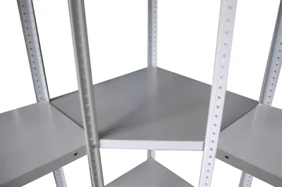 Полка угловая СТФ 600*600 (400) (12 комплектов крепежа, 2 угла жесткости)