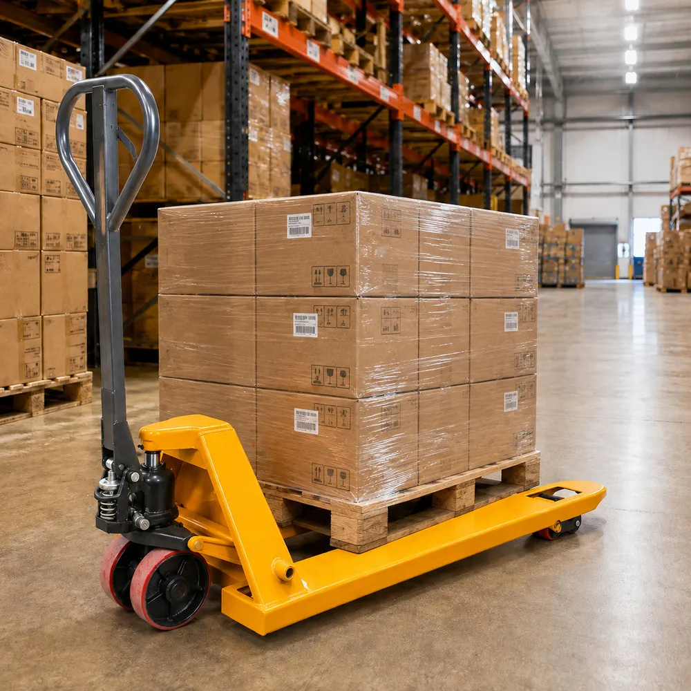 Тележка гидравлическая PROLIFT DF 25, 1150*550 полиур. колеса