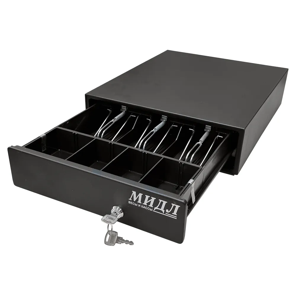 Денежный ящик Мидл 1.0/КО компакт  черный 