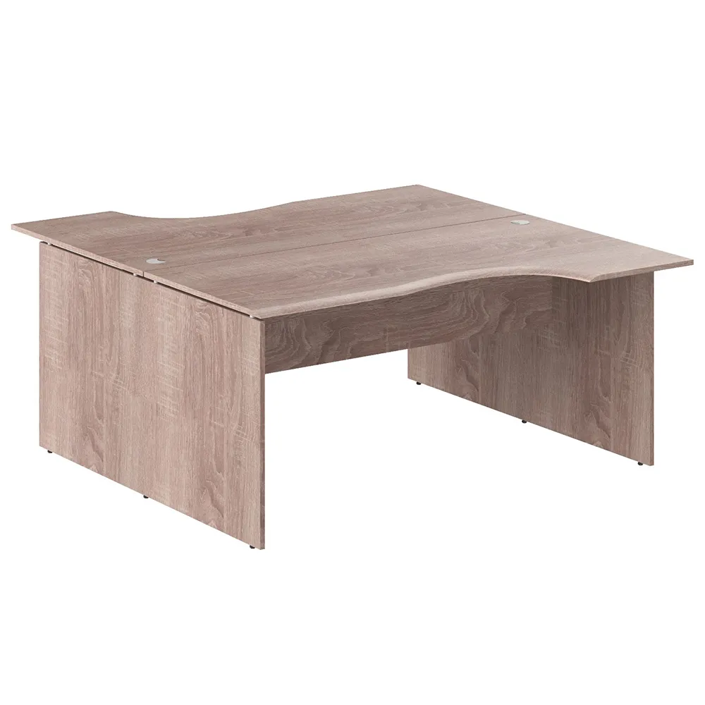 Стол 2-х местный эргономичный W2CET 169.1  1600х1806х750 WAVE (НАБОР)