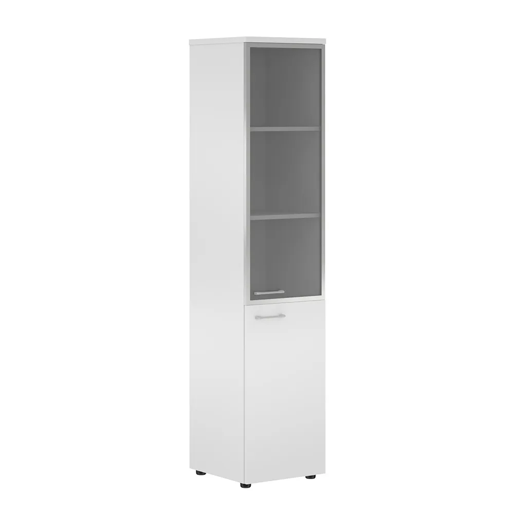 XTEN Шкаф XHC 42.7(R) Правый колонка комбинированая с топом 432х432х1955 (НАБОР) (Белый)