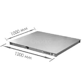 Модуль взвешивающий 4D-P.S-12/10 - 1000, платформа 1200*1000мм, 1000 кг., нержавеющая сталь