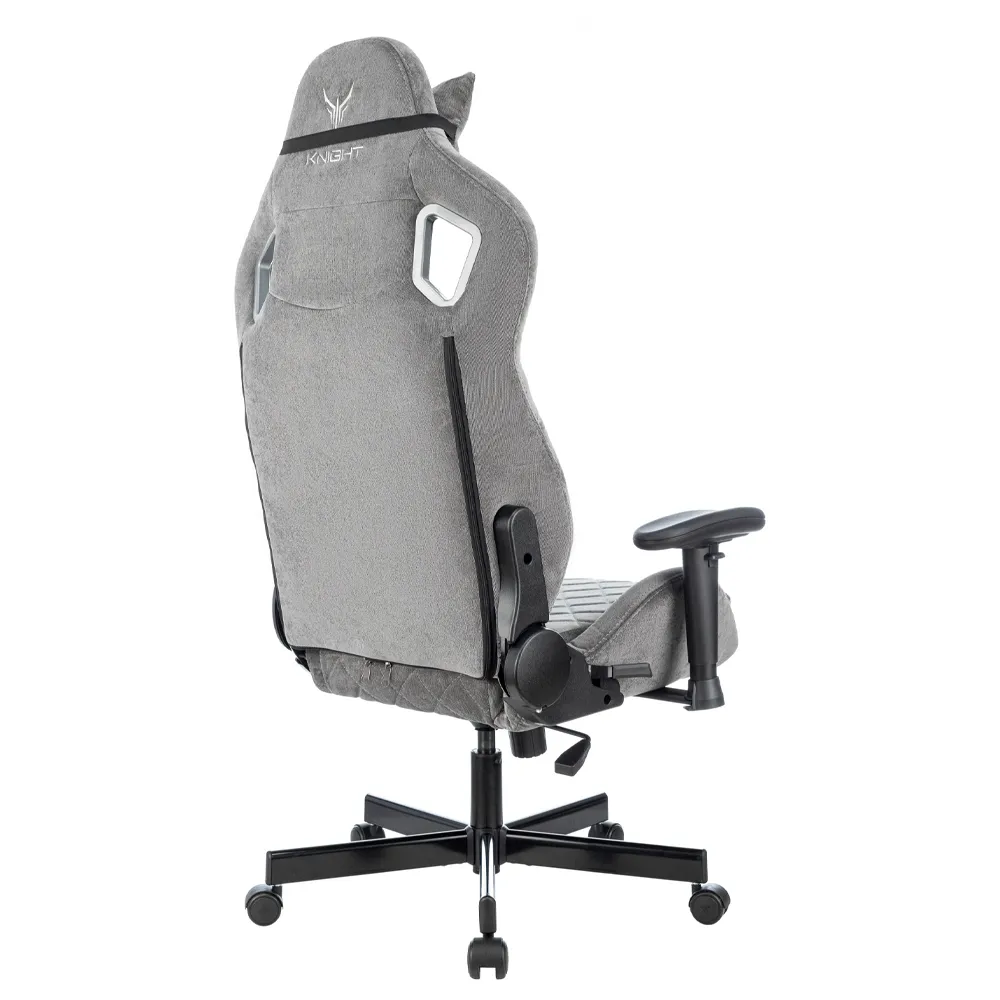 Кресло игровое Бюрократ Knight Outrider LTD серый Light-19 с подголов. крестов. металл 