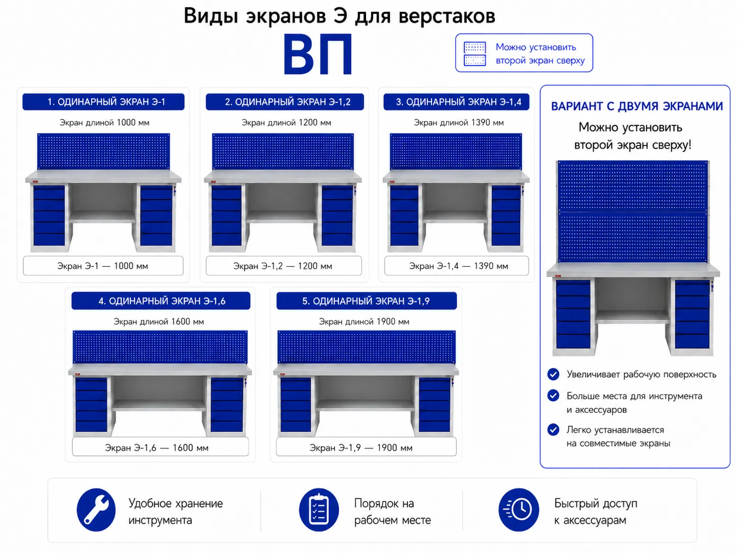 Верстак ВП-3/1,2 (СТ-1,2, К-2/1,2, Т-2)