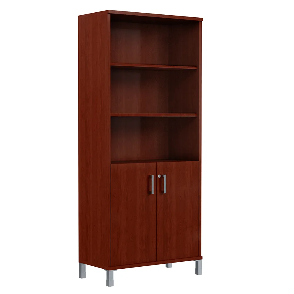 Шкаф высокий с замком в глухих малых дверях B 430.3(RZ)  900х450х2054 BORN (НАБОР) (Бургундия выводится из ассортимента)