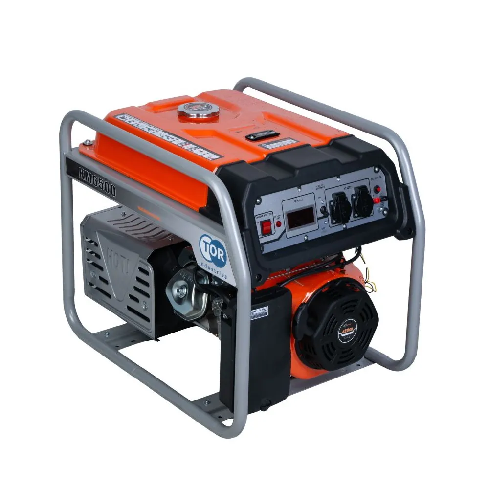 Генератор бензиновый TOR KM6500H 5,0 кВт 220В 27 л с ручным запуском