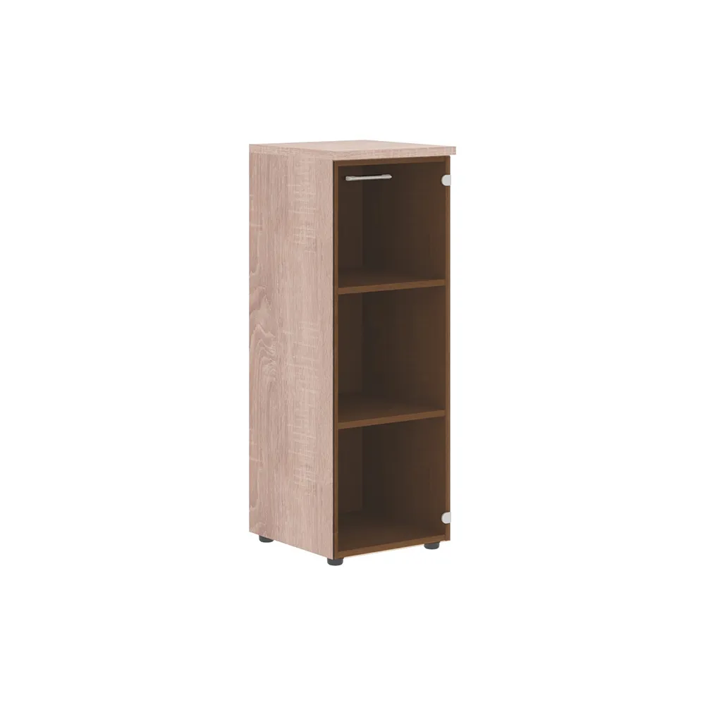 XTEN Шкаф XMC 42.2 колонка со стеклянной дверью и топом 432х432х1190 (НАБОР) (Дуб Сонома)