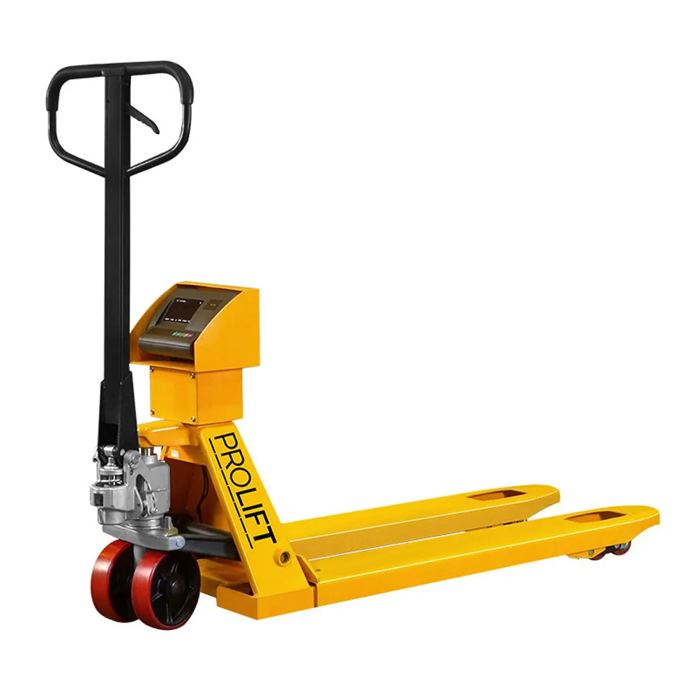 Тележка гидравлическая PROLIFT CW 20, с весами, 1150*550 полиур. колеса