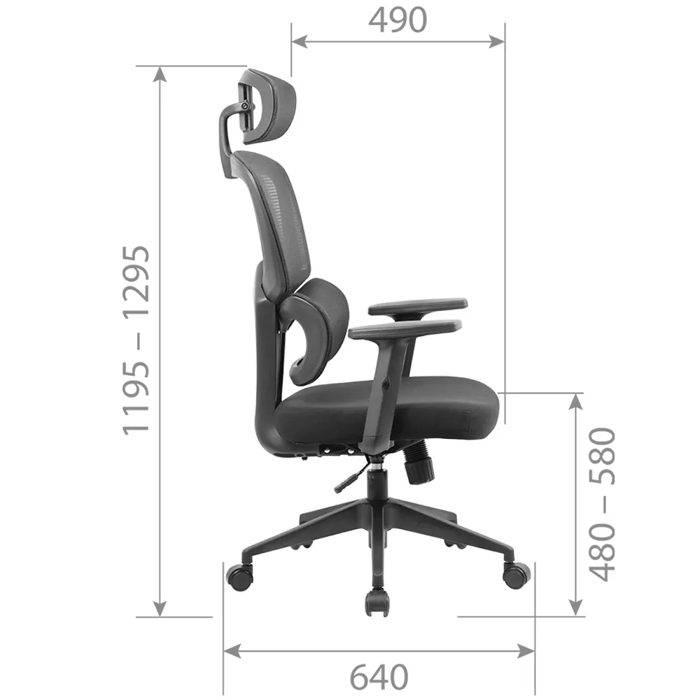 Кресло руководителя CHAIRMAN CH560 TW-01 черный 