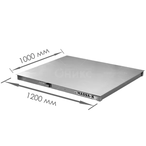 Модуль взвешивающий 4D-P.S-12/10 - 1000, платформа 1200*1000мм, 1000 кг., нержавеющая сталь