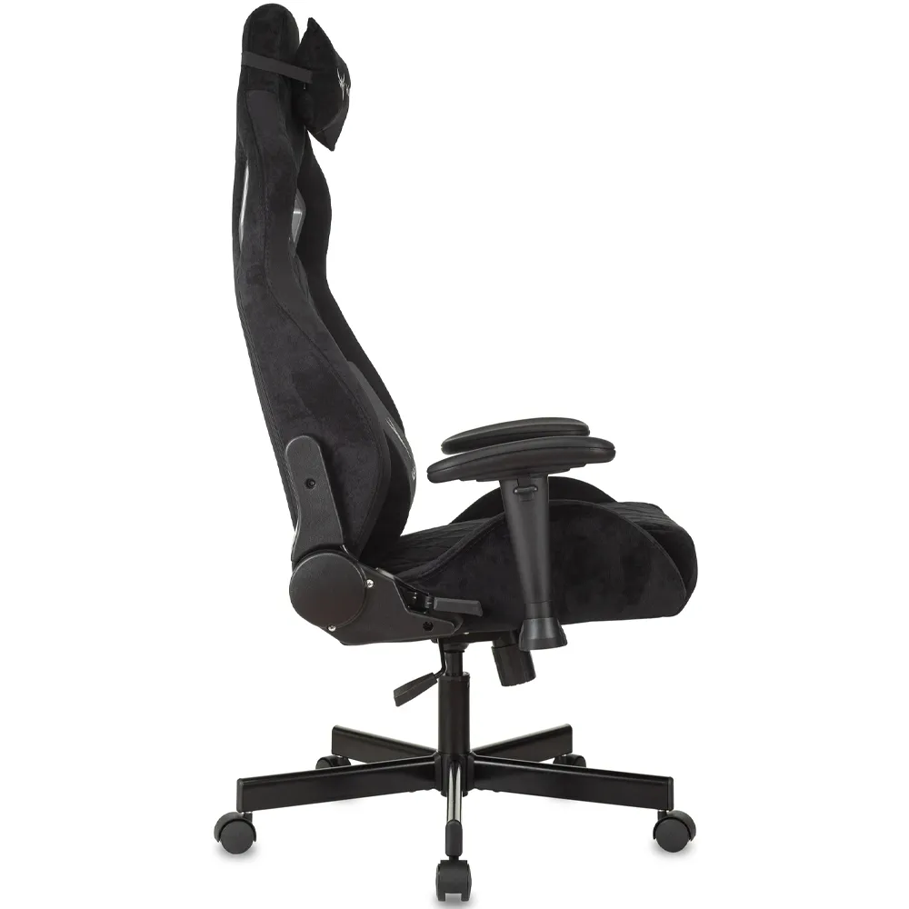 Кресло игровое Бюрократ Knight Outrider LTD черный Light-20 с подголов. крестов. металл