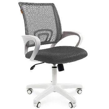 Кресло детское CHAIRMAN 696 white TW-04 серый