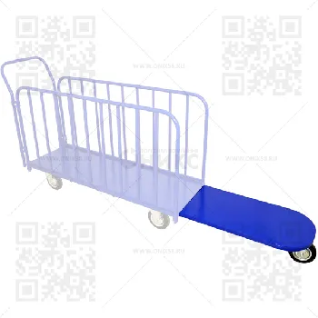 Тележка приставка для ДЛ  400*700 без колес