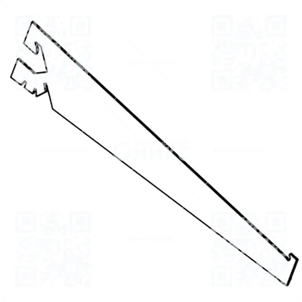 ТС Кронштейн 400 Д наклонный (пара) (RAL 9016 белый глянец)