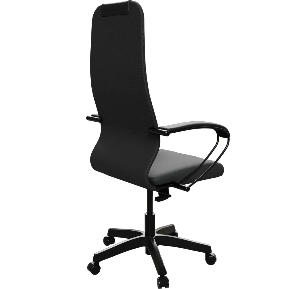 Кресло МЕТТА SU-B-10, подлокотники 130, основание 001, (Черный E4.12.1.222)