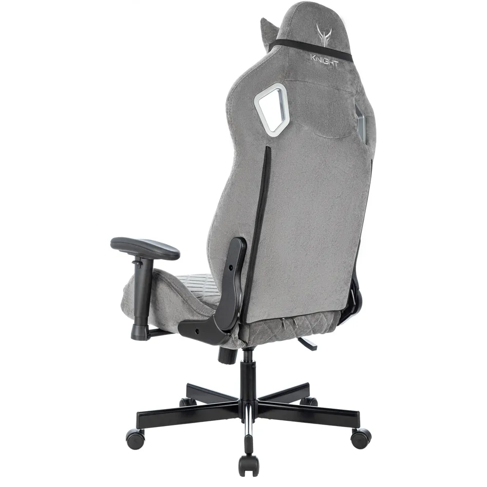 Кресло игровое Бюрократ Knight Outrider LTD серый Light-19 с подголов. крестов. металл 