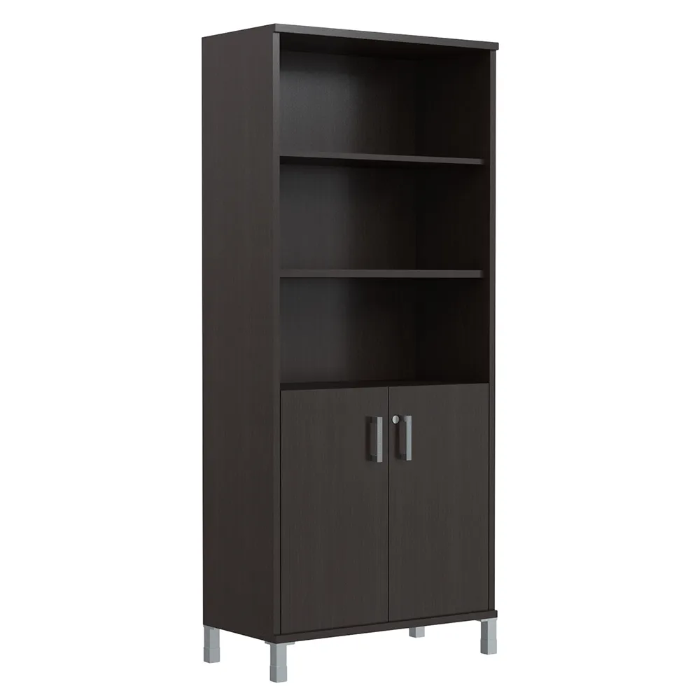 Шкаф высокий с замком в глухих малых дверях B 430.3(RZ)  900х450х2054 BORN (НАБОР) (Венге Магия)