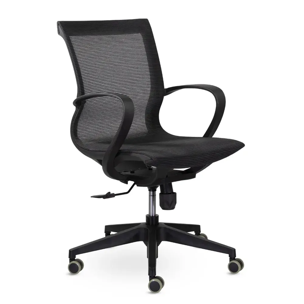 Кресло офисное UTFC Йота М-805 BLACK PL сетка ТС-01 черный