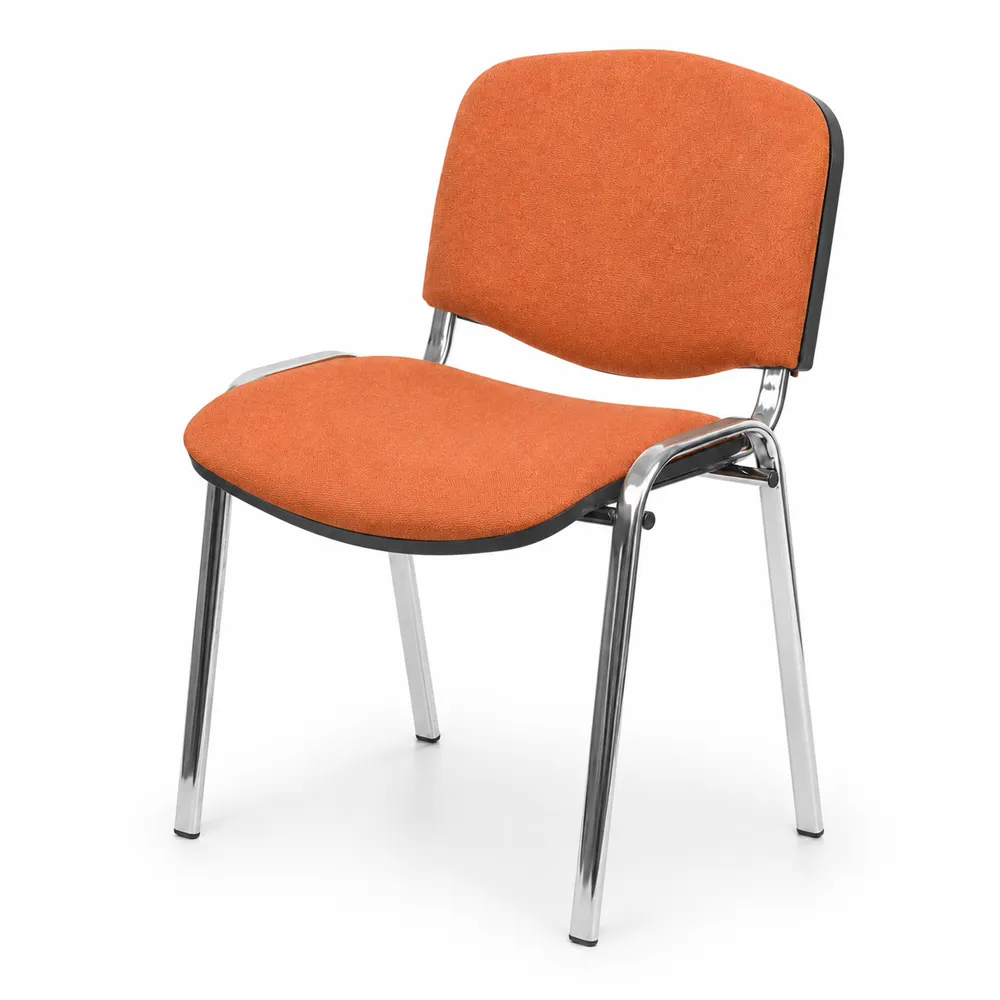 Стул офисный ИЗО CH хром ткань TW-оранжевый