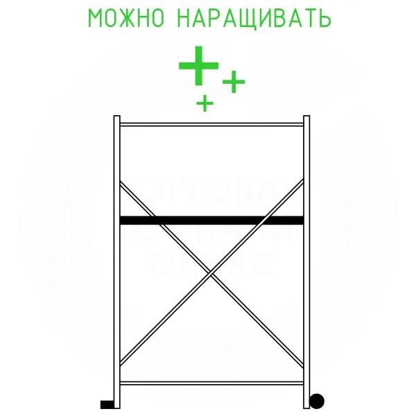 Вышка-тура 3410 Новая высота ПРОФ до 3м 