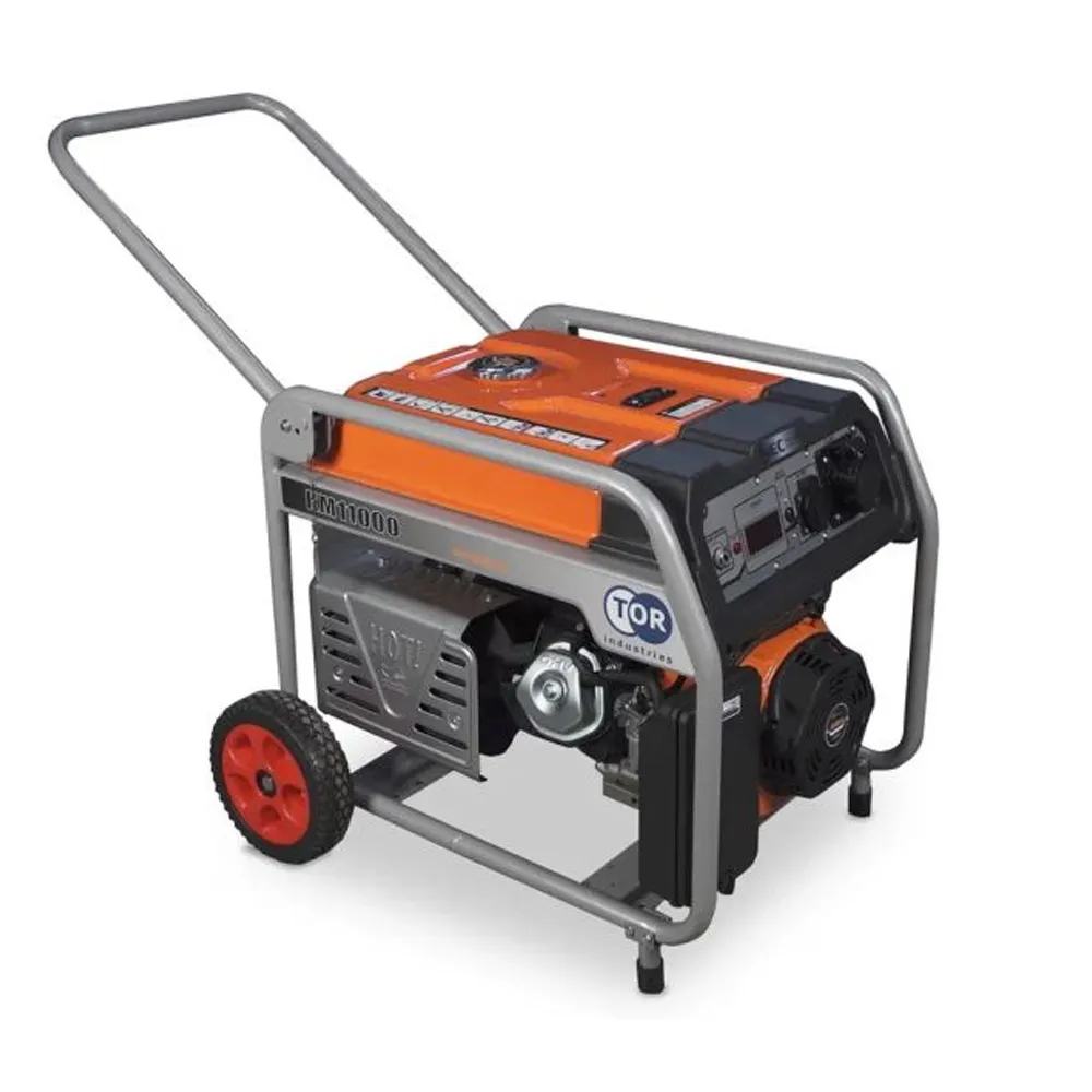 Генератор бензиновый TOR KM13000H 9,0 кВт 220В 26 л с кнопкой запуска и колесами