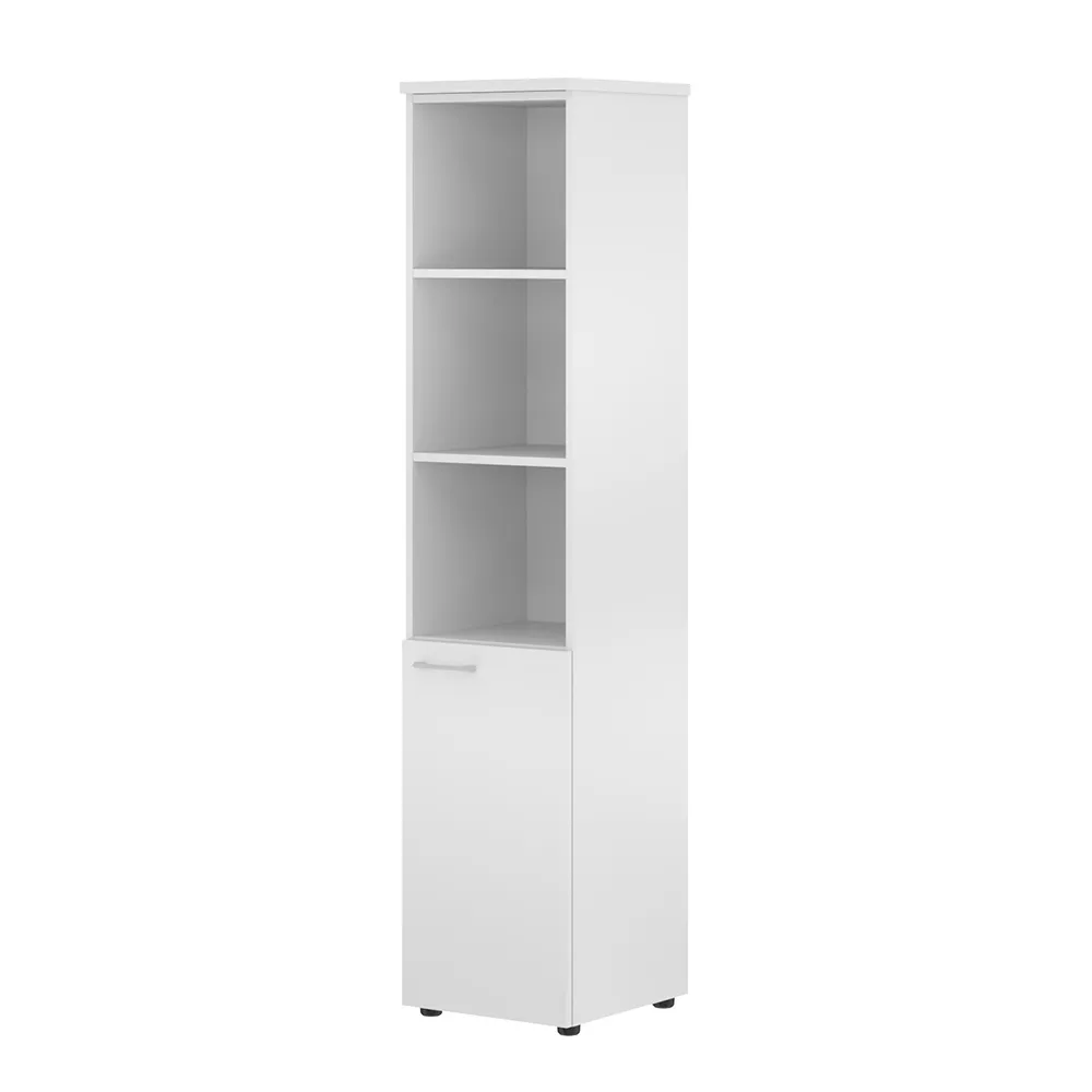 XTEN Шкаф XHC 42.5(R) Правый колонка с глухой малой дверью и топом 432х432х1955 (НАБОР) (Белый)