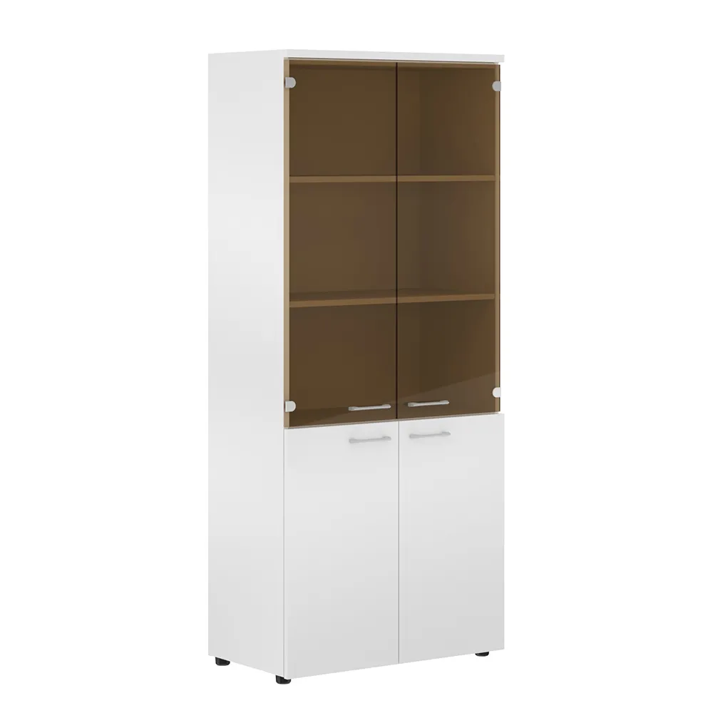 XTEN Шкаф XHC 85.2 комбинированный с топом 856х432х1955 (НАБОР) (Белый)