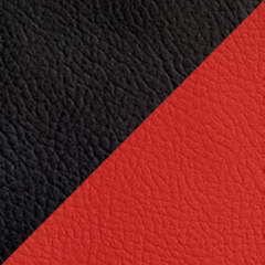 Экокожа черная/красная